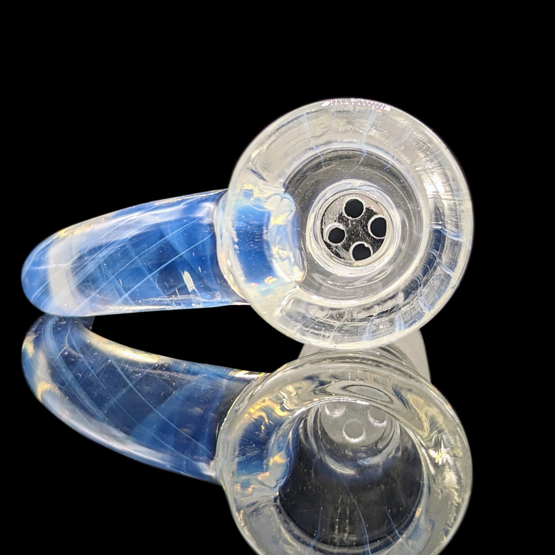 Biao T 18mm 4 Hole Slide (Secret White) Glass Art RVA