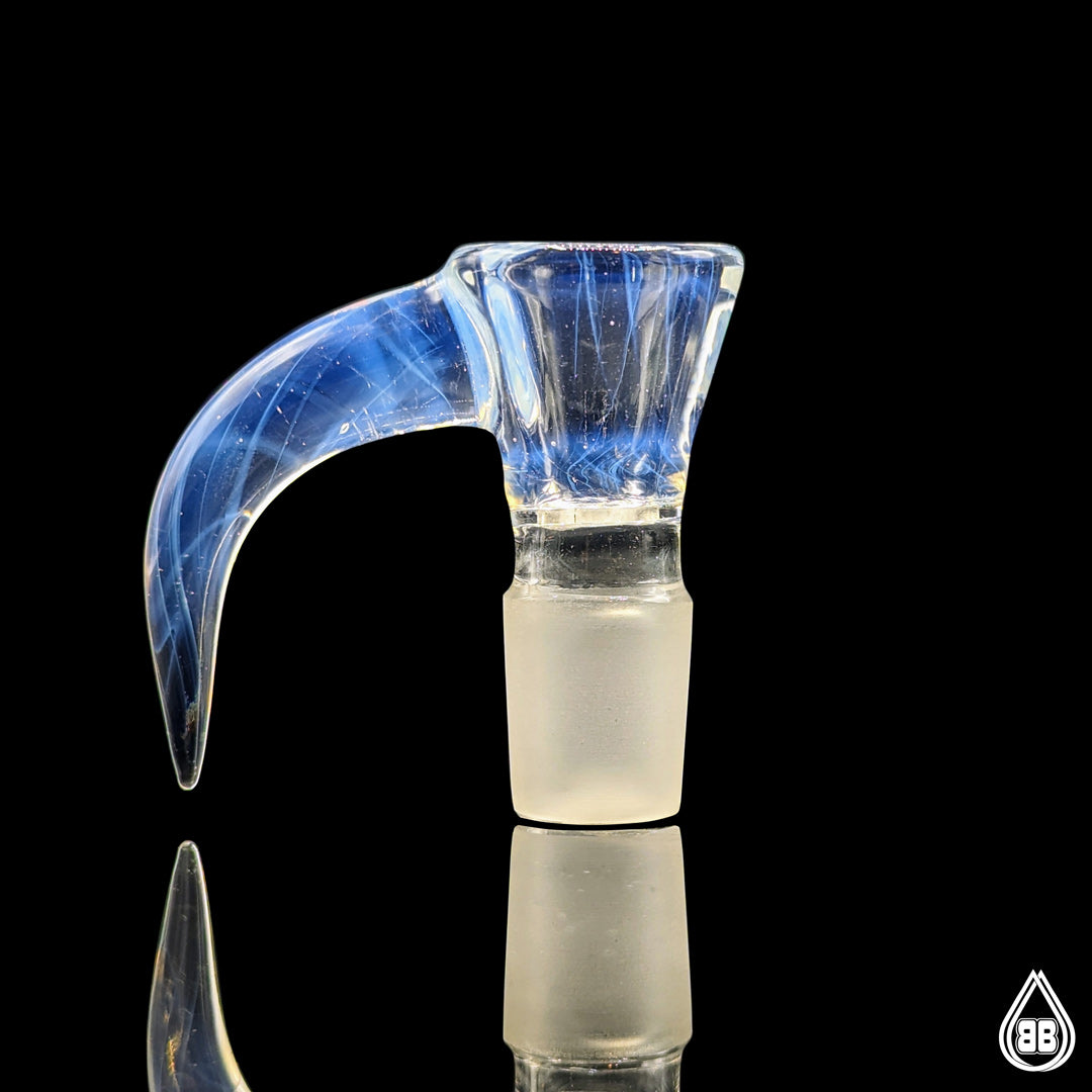 Biao T 18mm 4 Hole Slide (Secret White) Glass Art RVA